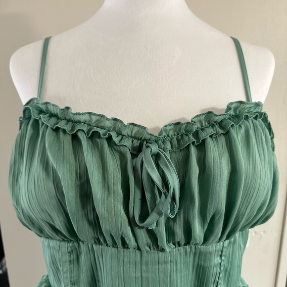 Wild Fable women’s sleeveless tiered chiffon fit & flare skater mini dress XL - Picture 5 of 9